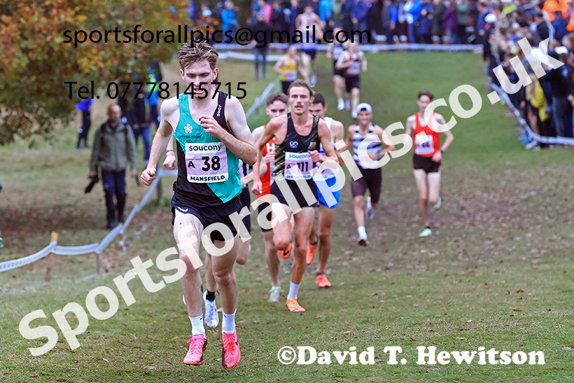Senior Mens 2024 National Cross Country Relays, Berry Hill Park, Mansfield.   Photo: David T. Hewitson/Sports for All Pics